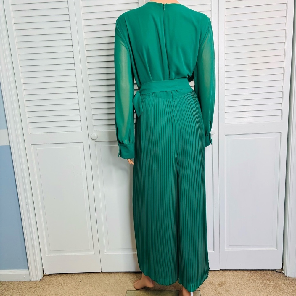 ZARA Green Pleated Jumpsuit Size XXL❗️PRICE IS FIRM❗️ - Picture 8 of 12